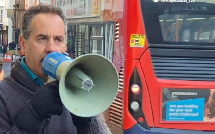 The Megaphone Maniac – Activist Danny Shine caught shouting in Oxford – Lunatic from London caught shouting “stop reproducing!” through a megaphone in Oxford; Danny Shine previously got prosecuted for shouting about masturbation.