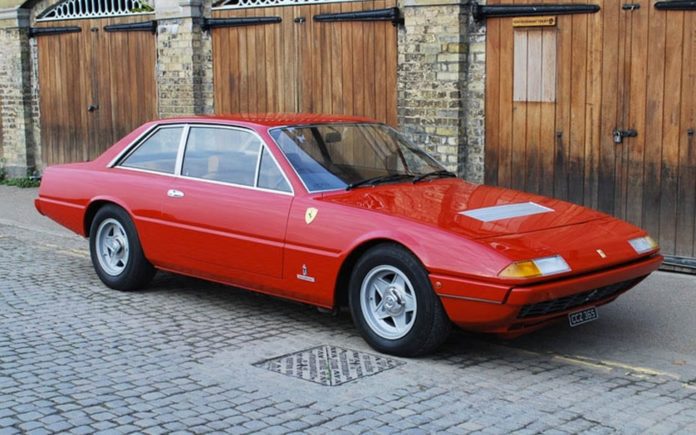 Boxing above its weight? Ex Sir Henry Cooper OBE 1973 Ferrari 365 GT4 2+2 for sale for 126% more than it sold for in 2015 – Coys ‘True Greats’ sale, London, Monday 5th December 2016 – £55,000 to £70,000 ($69,500 to $88,500 or €65,300 to €83,100 or درهم‎‎255,400 to درهم‎‎325,100)