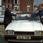 George-Cole-and-Dennis-Waterman-with-the-Capri-in-the-show
