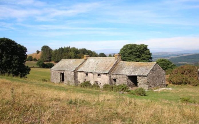 A Pricey Doer-Upper – Derelict Uncle Monty-esque farmhouse in the countryside of the Lake District National Park World Heritage Site for sale for a staggering sum – Hard Crag, High Brow Edge, Backbarrow, Ulverston, Cumbria, LA12 8QY, United Kingdom – For sale for £795,000 ($1 million, €889,000 or درهم3.8 million) through Michael C. L. Hodgson