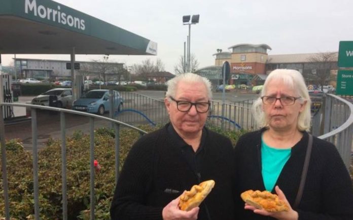 Wallies of the Week – Angry pie loving duo Linda and Tony Gilkes – Middlesborough couple Linda and Tony Gilkes go to the press after Morrisons refuse to sell them meat pies before 9am.