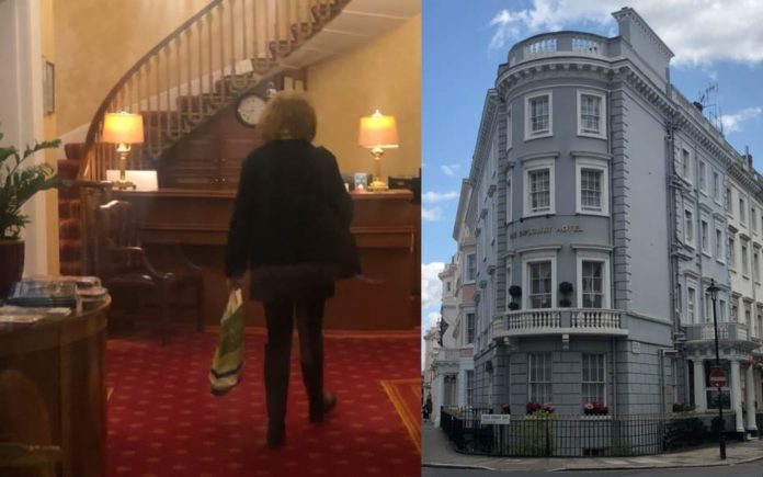 The Dirty Diplomat – The Diplomat Hotel, Chesham Street, Belgravia, SW1 – Belgravia hotel which counts racist Marie-Claire, Baroness von Alvensleben amongst its residents condemned for being utterly disgusting.