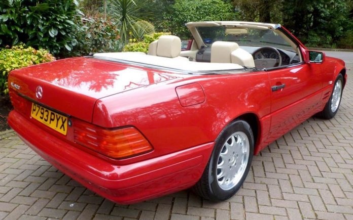 81 Miles From New – 1996 Mercedes-Benz SL500 that has covered just 81 miles since new to be auctioned by Coys of Kensington at their Spring Classics 2017 sale on 12th April with an estimate of £45,000 to £55,000 ($56,000 to $68,000, €53,000 to €64,000 or درهم205,000 to درهم251,000)