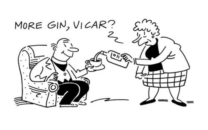 More gin, vicar? As Public Health Wales claims drinking spirits is bad for you, The Steeple Times rebuts their frankly stupid study and asks: “More gin, vicar?” – “If you can’t have one at eleven, have eleven at one.”