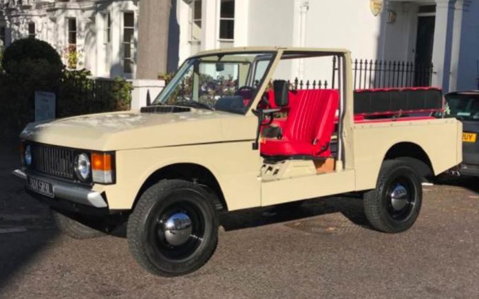 A Range Rover Goes Topless – Wacky 1972 Range Rover Classic Suffix ‘A’ convertible for sale for £97,500 ($137,000, €111,000 or درهم504,000) through Kensington dealer Graeme Hunt