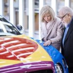 Sir-Peter-and-Lady-Blake-admire-the-car