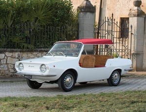 The whicker car – 1970 Fiat 850 Spiaggetta by Michelotti – £47,000 to £63,000 ($69,000 to $92,000 or €60,000 to €80,000) – RM Sotheby’s – Monaco auction – 14th May 2016 – Count Augusta – AugustaWestland – Seaside estate or yacht tender car