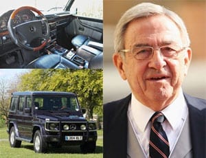 Constantine’s Wagen – Former His Majesty King Constantine II of Greece (born 1940) Mercedes-Benz G-Wagen GE500 for auction – Silverstone Auctions – Classic Race Aarhus 2016 sale in Denmark – 28th and 29th May 2016 – £15,000 to £18,200 ($21,800 to $26,400 or €19,000 to €23,000)