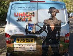 Spot and photograph this van and be sent a copy of 'Union Jack: Memoirs of Jack Nelson, a Very Unusual British Dictator' by Charles Mitford Cust