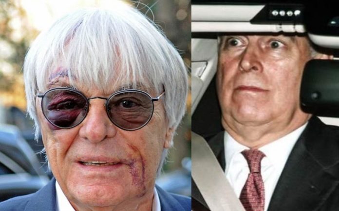 With Friends Like These… Bernie Ecclestone and the Duke of York – That Prince Andrew decided to share his birthday with the skinflint Bernie Ecclestone shows the new low he has reached.