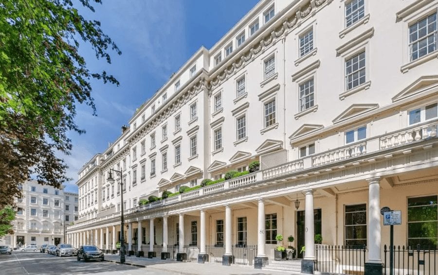 An Eaton Mess – £22.5m for unrenovated 80 Eaton Square, SW1 – Eaton Square apartment for sale for £22.5 million through Chestertons in spite of needing complete renovation; Flats A & C, 80 Eaton Square, Belgravia, London, SW1W 9AP, United Kingdom are listed at a price 25% cheaper than it was five years earlier when it was priced at £30 million through Savills.