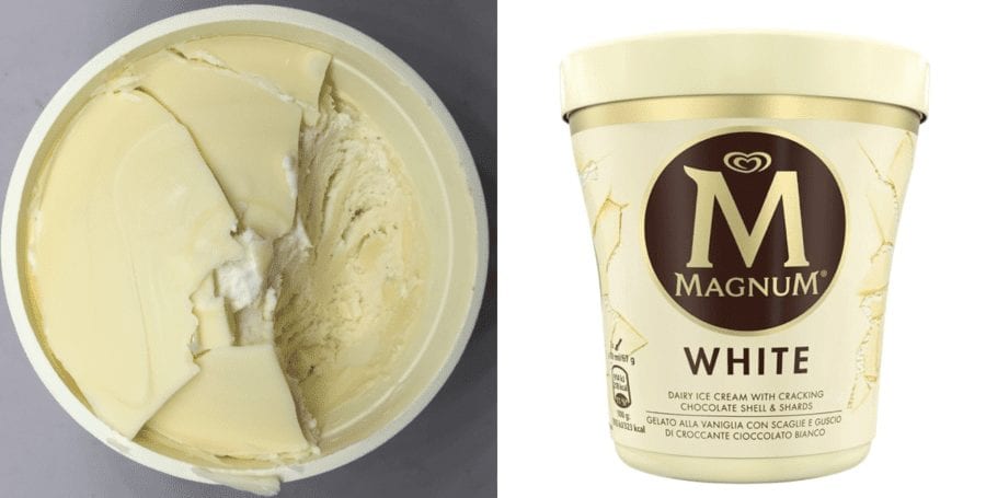 A Magnum Muckup – Health and safety busybodies recall Magnum ice cream – Unilever ludicrously forced to “urgently” recall Magnum White ice cream because it contains MILK.