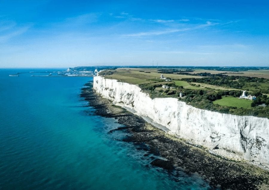 Back on The Front – £5 million for The Cliff House, The South Foreland Estate, The Front, St Margaret’s Bay, Dover, Kent, CT15 6HP, United Kingdom through estate agents Knight Frank – Coastal ‘estate’ with its own lighthouse perched on the White Cliffs of Dover for sale; it was used in scenes featuring Oliver Reed in ‘The Shuttered Room.’