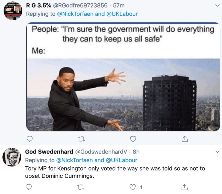 Flicka-ing off the Safety – Felicity Buchan votes against safety – Conservative MP for Kensington Felicity ‘Flicka’ Buchan should be utterly ashamed of herself for voting against safety measures to prevent another Grenfell Tower disaster.