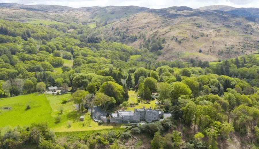 Mocking The Dockers – Former home of Sir Bernard and Lady Docker – Glandyfi Castle, Glandyfi, near Machynlleth, Ceredigion, Powys, Mid Wales, SY20 8SS, United Kingdom for sale through Strutt & Parker – Welsh ‘mock castle’ once occupied by notorious spendaholic Lady Docker for sale for £2.85 million; the Dockers were turfed out in 1956 after it was discovered they’d lavished the equivalent of £1.3 million today of company money on the place without permission.