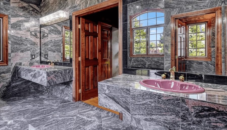 The World’s Worst McMansion - It’s So Bad, It’s Good – New Jersey ‘McMansion’ complete with Flintstone-esque pebbled bathrooms and gaudy grottos goes on sale for £1.65 million; it’s so bad, it’s good – 1 Rivers Edge Drive, Colts Neck, Monmouth, New Jersey, NJ 07722, United States of America for sale for £1.65 million ($2,199,999, €1.86 million or درهم8.08 million) with Robert DeFalco Realty Inc.