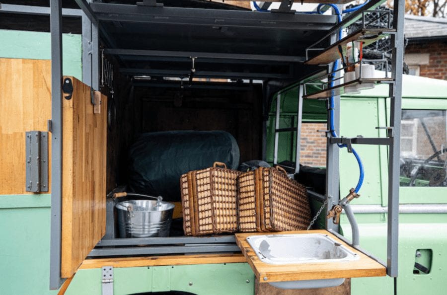 The Best Gastrowagon By Far – Hugh Fearnley-Whitingstall Land Rover – Land Rover converted into a ‘gastrowagon’ for television chef Hugh Fearnley-Whitingstall’s first television series heads to auction – Bonhams to sell with an estimate of £25,000 to £35,000 ($33,200 to $46,500, €28,000 to €39,200 or درهم121,900 to درهم170,700) for the 1965 / 1982 2.25-litre Land Rover ‘Gastrowagon’ at their Bicester Heritage sale on 11th December 2020.