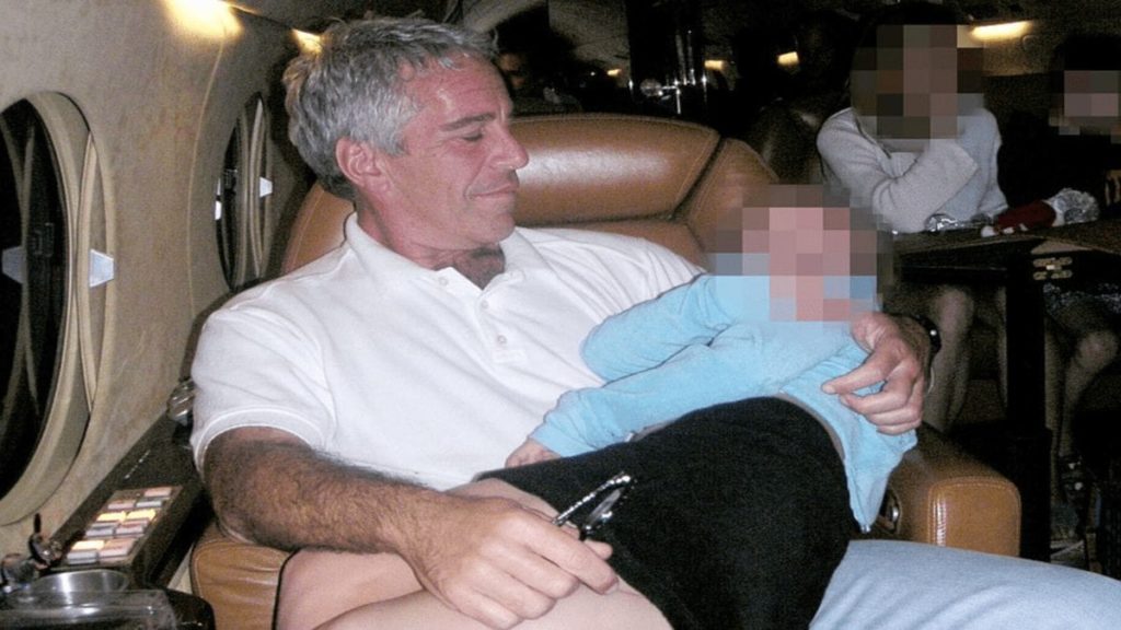 Plane Perverted – Name of 9-year-old on Jeffrey Epstein lap revealed – Previously unnamed 9-year-old child pictured on the lap of Jeffrey Epstein on his plane in ‘Daily Mail’ suggested to be daughter of billionaire Glenn Dubin.