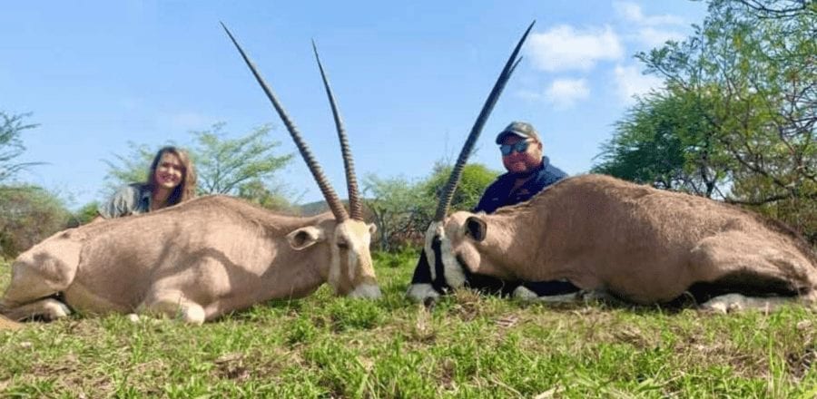 Monster of the Moment 2021 – Merelize van der Merwe – Giraffe slaying monster Merelize van der Merwe posed with its heart after being given the chance to slay one as a Valentine’s Day present.