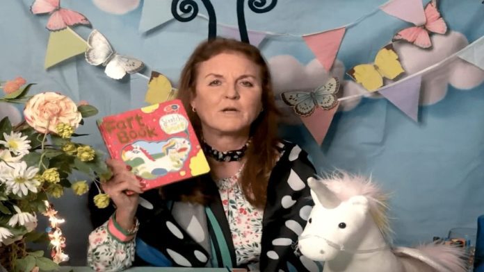Farting Fergie – Sarah Ferguson reads a book about farting on YouTube – Sarah Ferguson gets overexcited over a farting book, but still hasn’t declared if she’s repaid a loan from paedo Jeffrey Epstein.