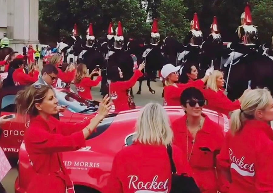 Cash & Rocket & Trafficking 2021 – Ghislaine Maxwell rallying – As alleged underage girl trafficker Ghislaine Maxwell’s brother bigs her up to the American media, Julie Brangstrup, the woman who organised the 2019 Cash & Rocket car rally the mucky madam joined in on unbelievably announces she’s fundraising for trafficked women.