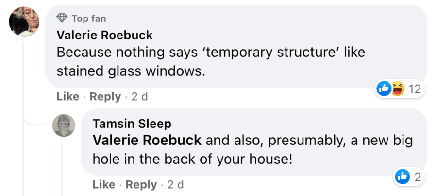 Wallies of the Week – Martin and Lesley Kipling – Aston Martin driving company director named Mr Kipling appeals to Prince Charles for “clemency” for UPVC conservatory added without planning permission to his Grade II listed home that John Profumo fled to in 1963; he doesn’t want to return to “lap tray suppers.”