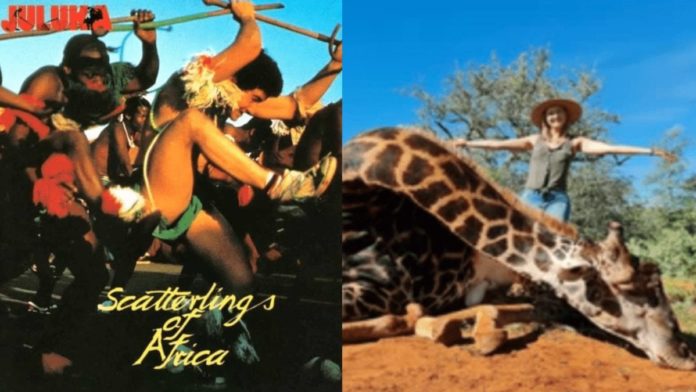 No ‘Scatterlings of Africa’ for Merelize van der Merwe in 2021 – Merelize van der Merwe’s video accompanied by Johnny Clegg’s ‘Scatterlings of Africa’ music of her slaughtering a majestic giraffe is removed from YouTube for copyright infringement.