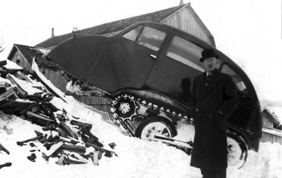 A Blizzard Busting Bombardier – B-7 snowmobile to be auctioned – Bonhams to auction an early B-7 snowmobile created by Joseph-Armand Bombardier after he lost his son in a blizzard for just under £30,000 reports Nikolay Kalinin – Circa 1940 Bombardier B-7 snowmobile to be sold by Bonhams at their Amelia Island Auction on 20th May 2021 at Fernandina Beach Golf Club, Florida with an estimate of £21,700 to £29,000 ($30,000 to $40,000, €25,000 to €33,300 or درهم110,200 to درهم146,900).