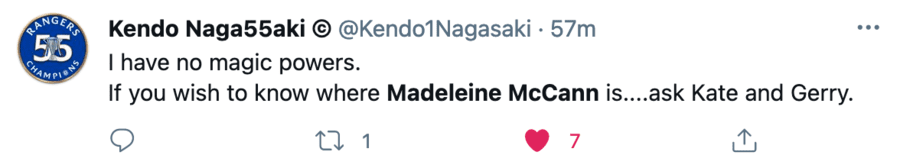 Madeleine McCann clairvoyant tweet 4