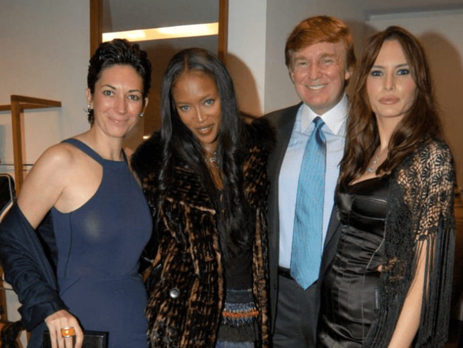 Ghislaine Maxwell Naomi Campbell Donald Trump Melania Trump