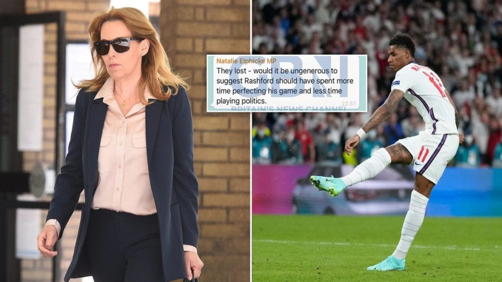 Natalie Elphicke Marcus Rashford football racism