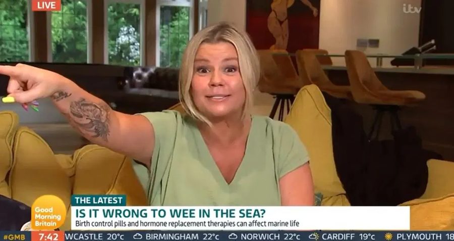 Kerry Katona on peeing in the sea