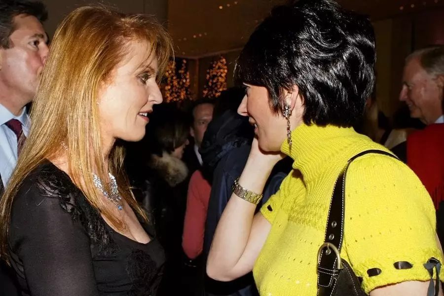 Sarah Ferguson with Ghislaine Maxwell