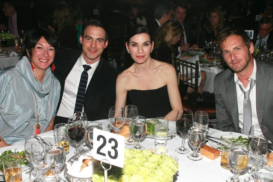 Ghislaine Maxwell with Keith Lieberthal, Julianna Margulies and Josh Lucas