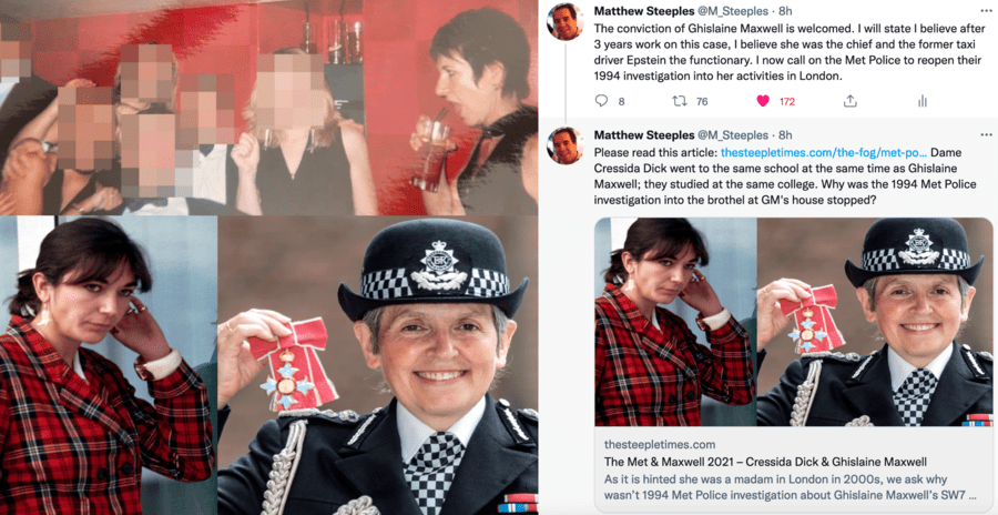 6 Ghislaine Maxwell Cressida Dick 1994 London Met Police investigation