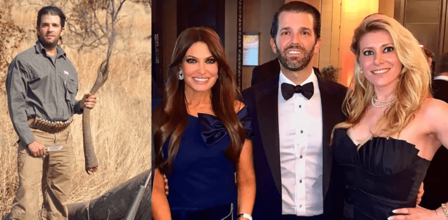 Donald Trump Jr. with Kimberly Guilfoyle and Larysa Switlyk