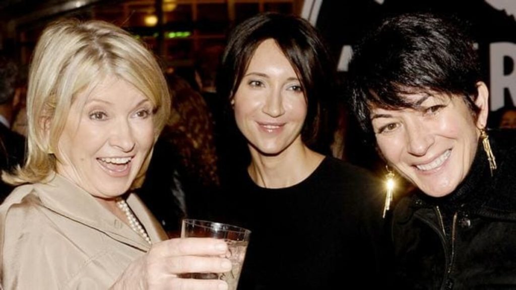 Ghislaine Maxwell Martha Stewart Kira Faiman Grub