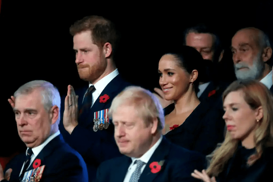 Boris Johnson Prince Andrew Duke of York Carrie Symonds Carrie Johnson