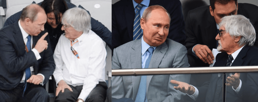 Bernie Ecclestone Vladimir Putin