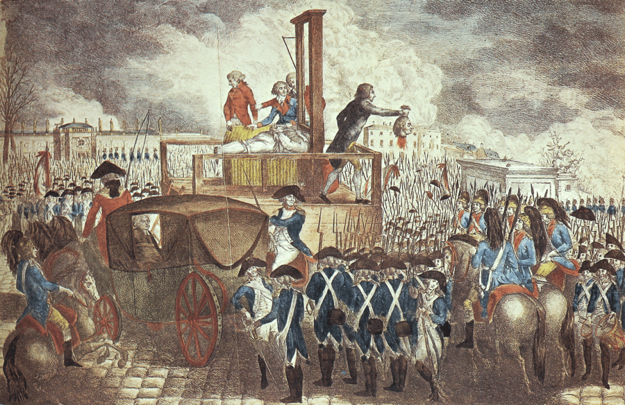 Marie Antoinette execution by guillotine