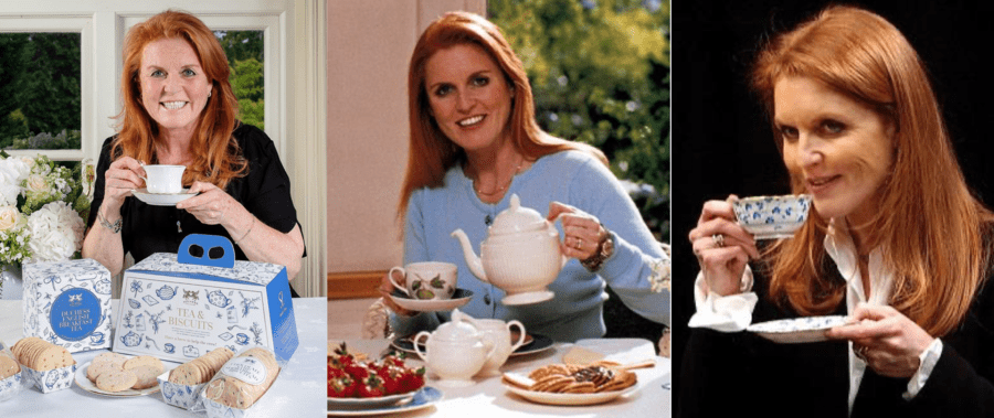 Sarah Duchess of York tea flogging