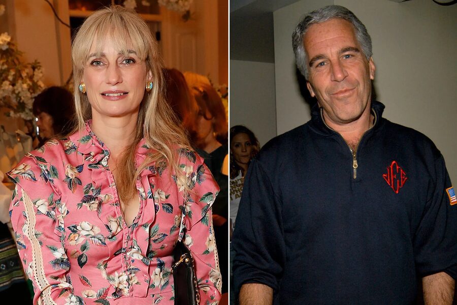 Clemmie Hambro with Jeffrey Epstein