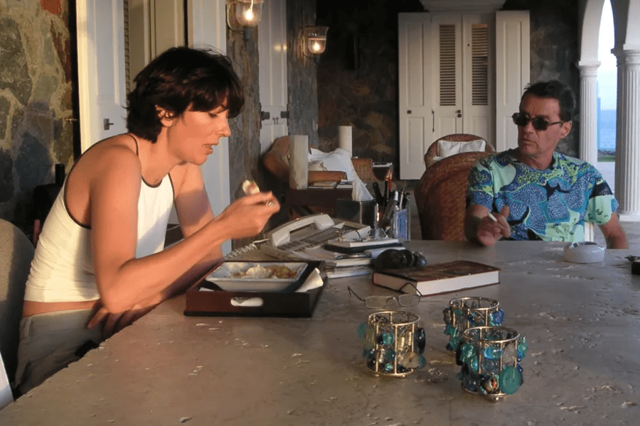 Ghislaine Maxwell and Jean-Luc Brunel on island