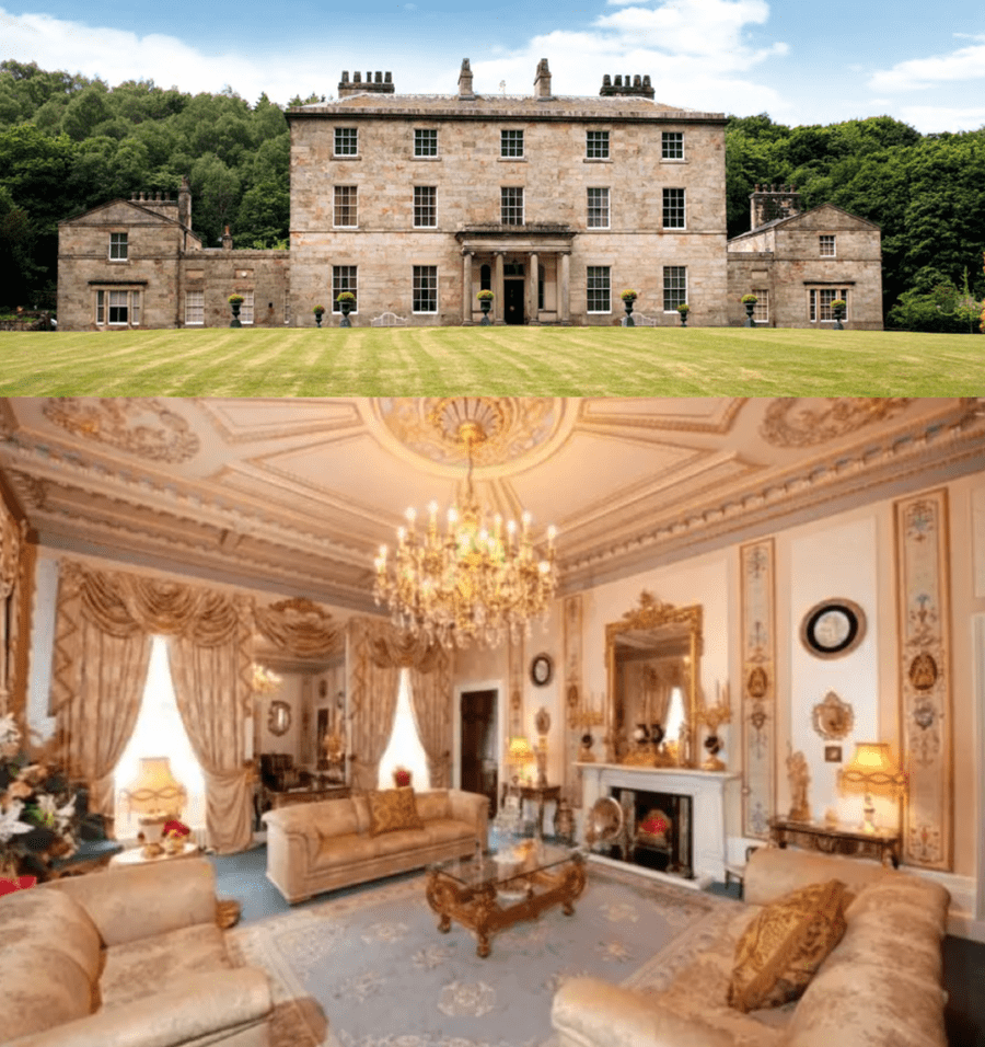 Quernmore Park Hall gaudy gauche gold tacky