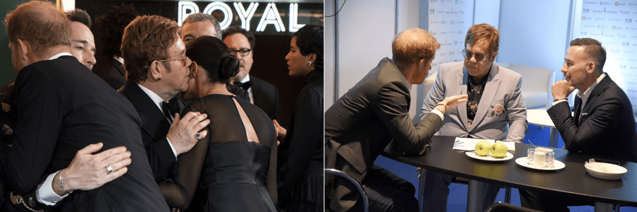 Sir Elton John David Furnish Duke and Duchess of Sussex