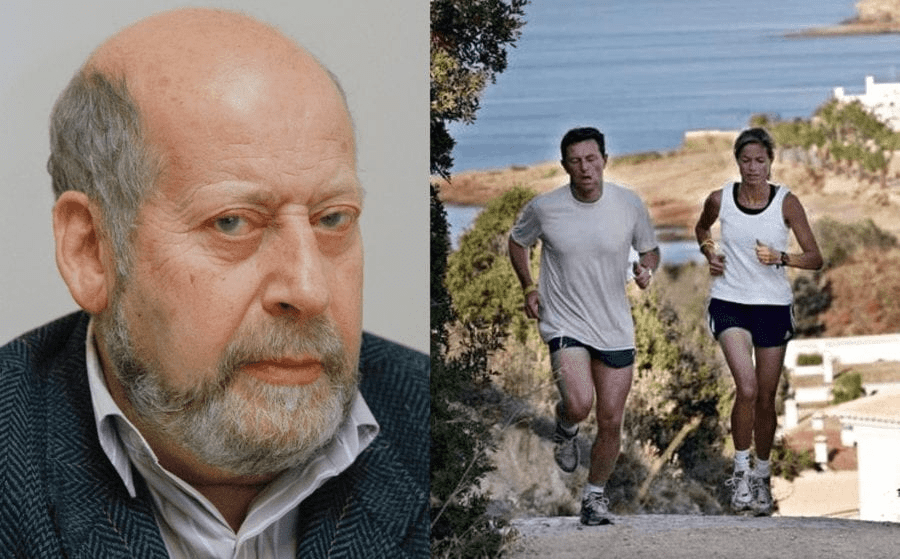 Gerry and Kate McCann running Sir Clement Freud