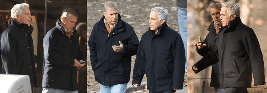 Prince Andrew Jeffrey Epstein 2010 park walk