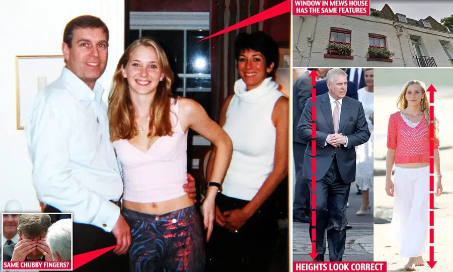 10th March 2001 photograph Virginia Roberts Ghislaine Maxwell Prince Andrew Jeffrey Epstein analysis