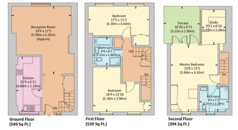 44 Kinnerton Street floorplan