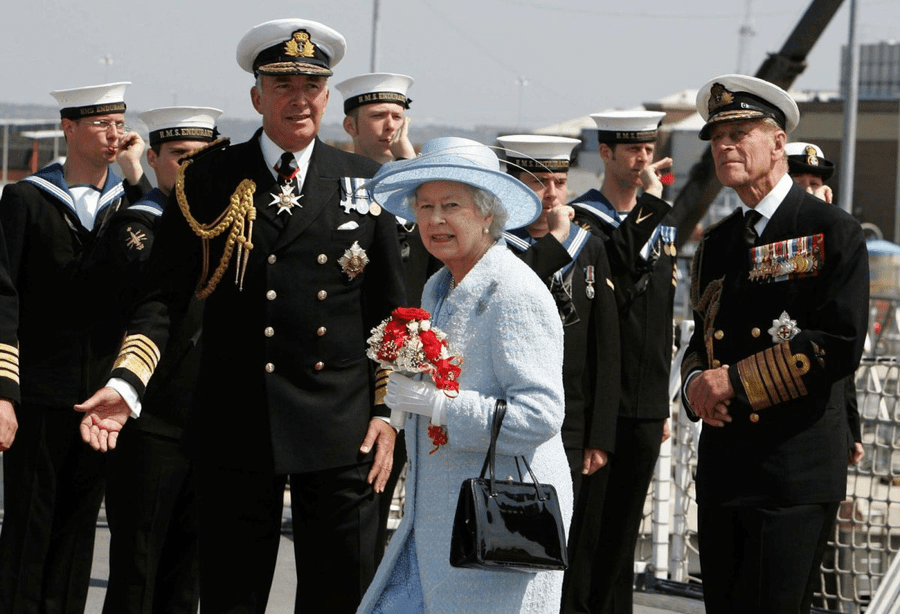 Former First Sea Lord Admiral Lord West Queen Elizabeth II Duke of Edinburgh